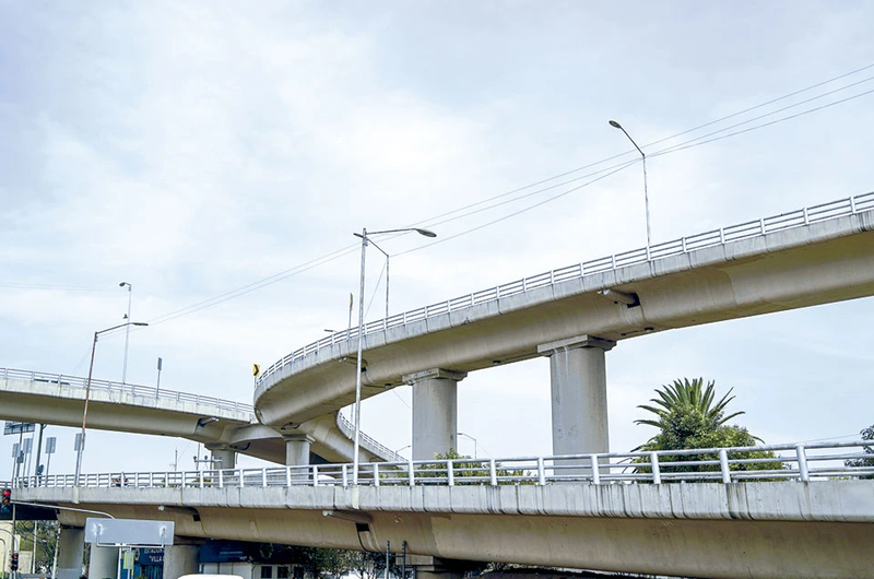 Obra realizada por Grupo INDI Distribuidor vial de Muyuguarda, CDMX